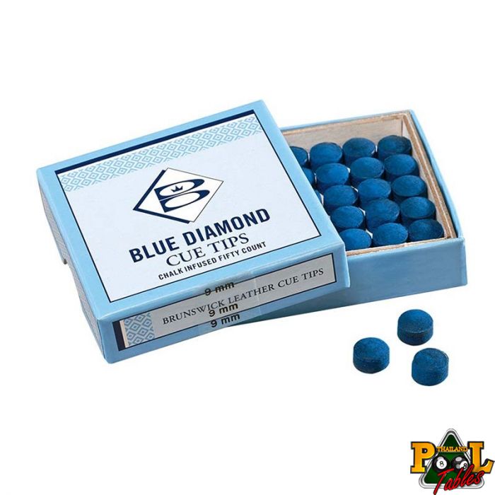 BRUNSWICK Pool Cue Chalk Billiards Chalk 12PCS In a Box Blue Chalks Pr